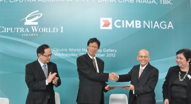 GRUP CIPUTRA DAN CIMB NIAGA KERJASAMA DALAM PEMBIAYAAN RAFFLES RESIDENCES