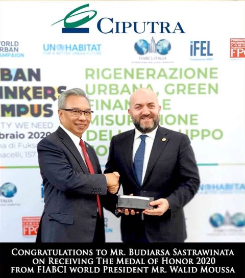 Mr. Budiarsa Sastrawinata Was Awarded “The Medal of Honor 2020” from FIABCI