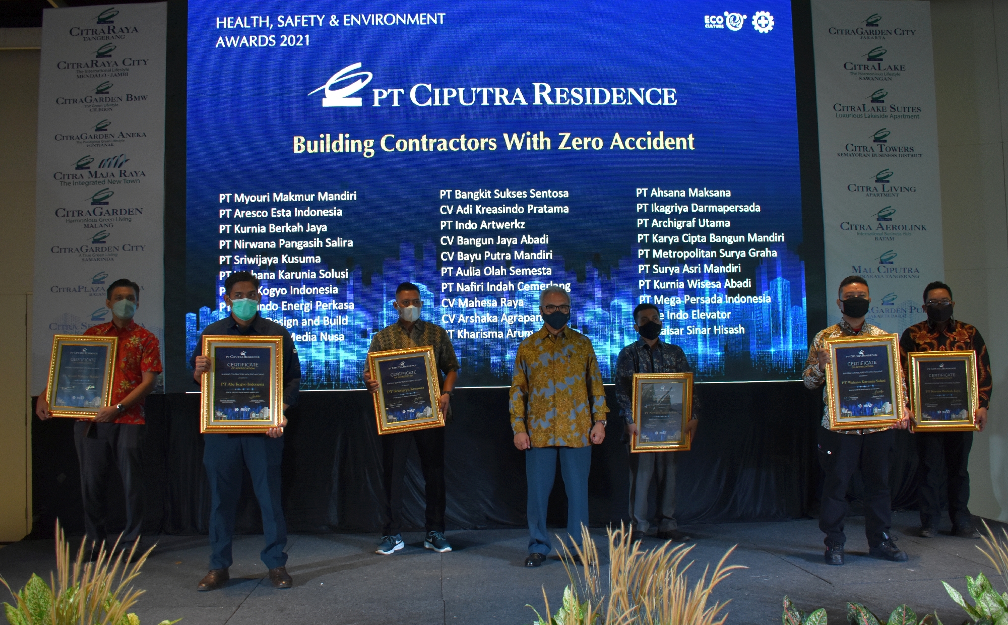 PT Ciputra Residence Holds HSE Awards 2021