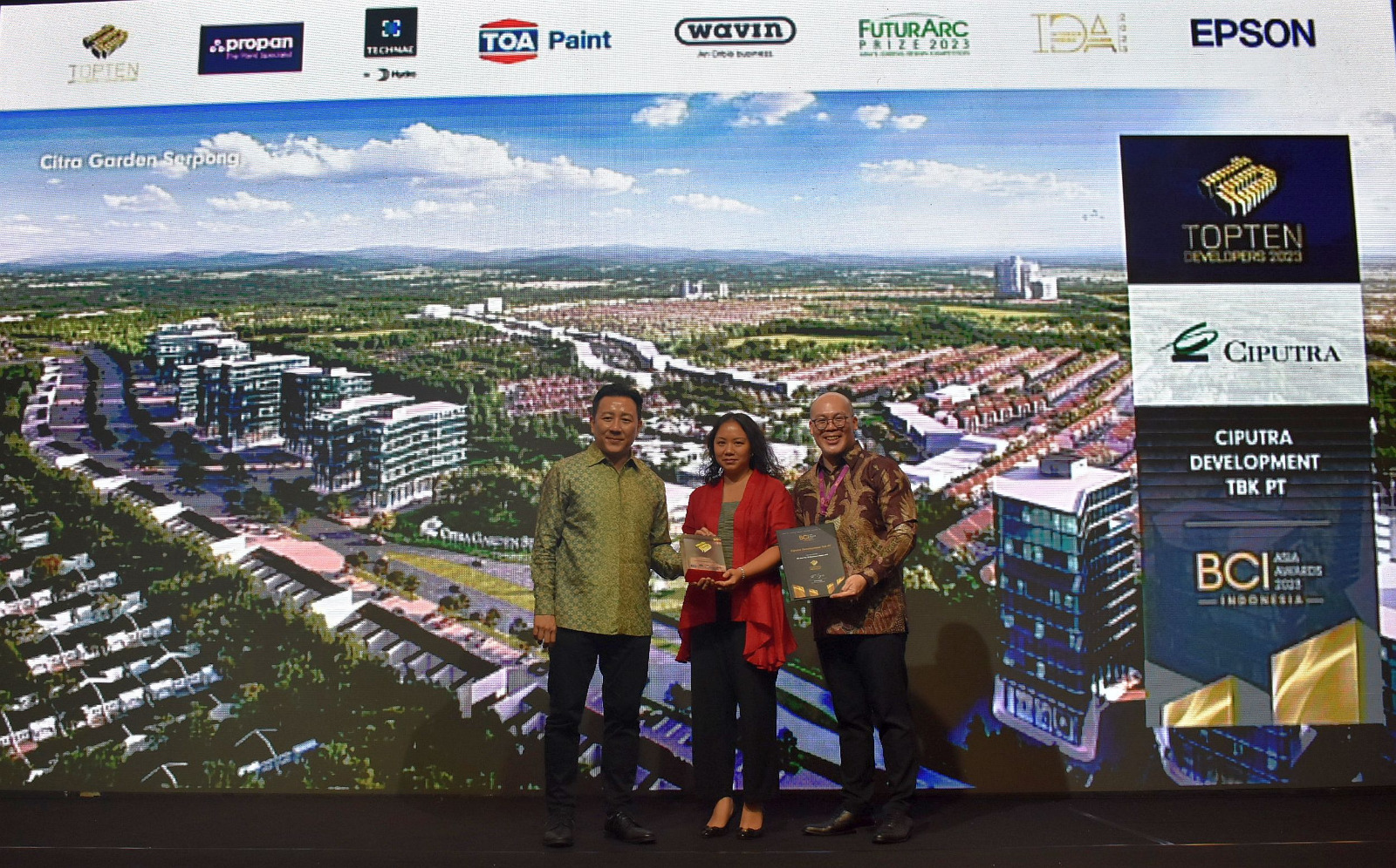 CTRA Received BCI Asia Awards 2023 Category Top Ten Developer