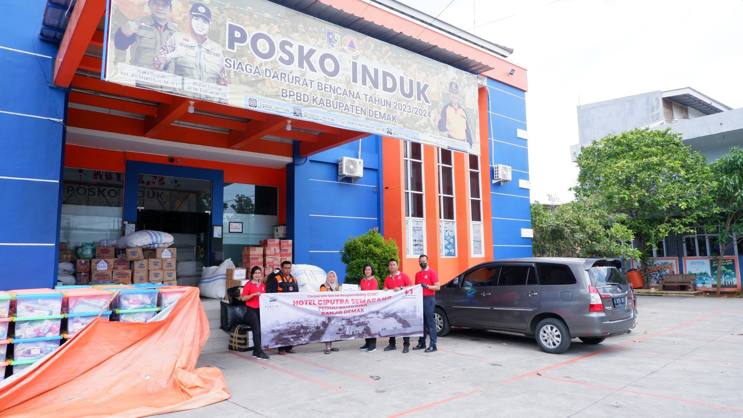 Hotel Ciputra Semarang Peduli Bencana Banjir Demak