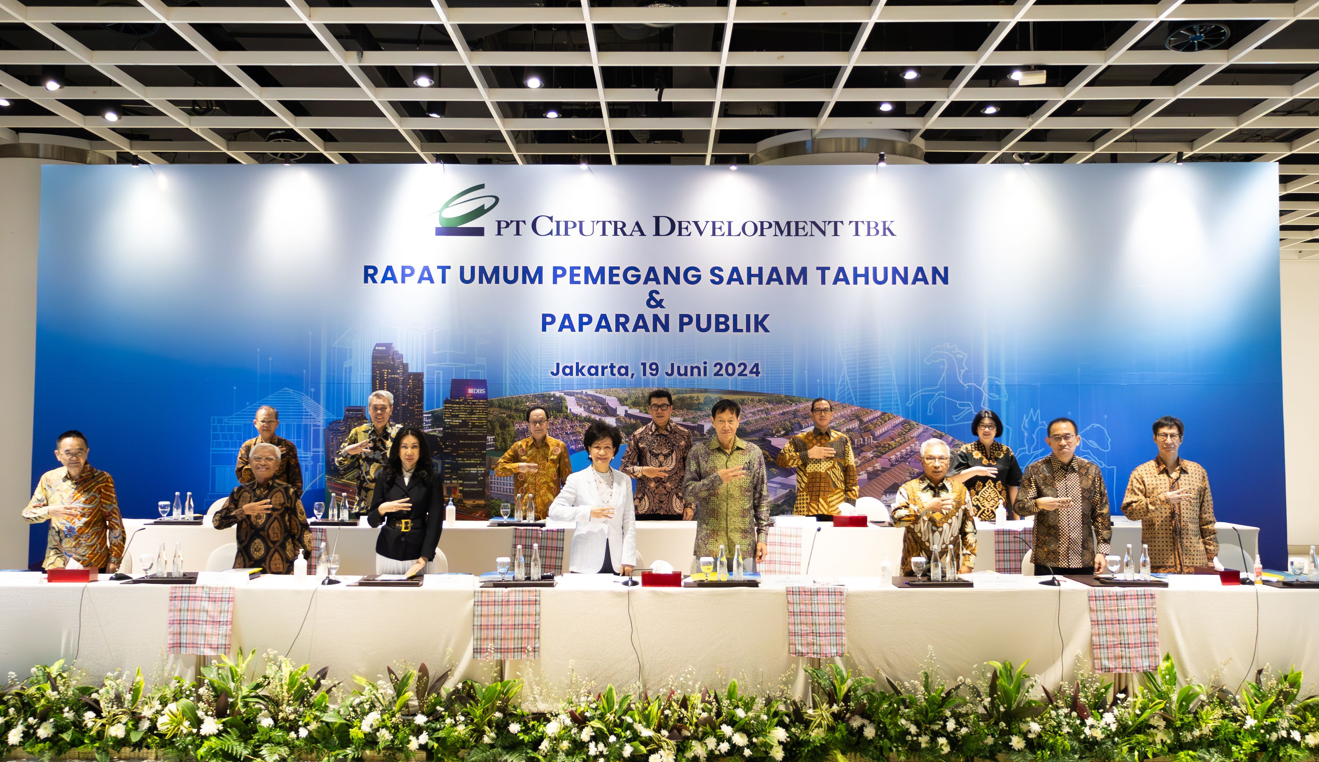 CTRA Sukses Menggelar “Rapat Umum Pemegang Saham Tahunan dan Paparan Publik”