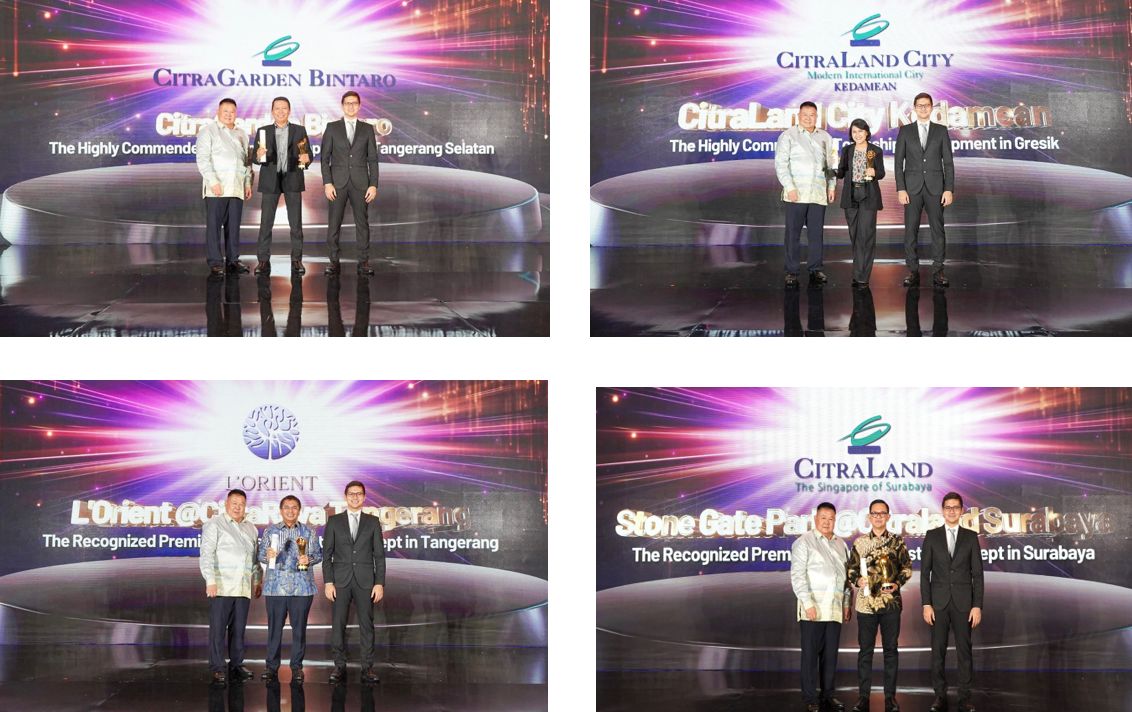 Empat Proyek Grup Ciputra Raih Penghargaan di Ajang Properti Indonesia Awards 2024